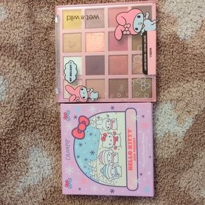 2 brand new pallettes. 1 My melody wet n wild and 1 colourpop Hello Kitty